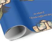 Glanzend wrappend papier, dus wat als ik koffie Dr Cadeaupapier (Rol Hoek)
