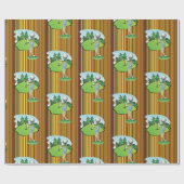 Glanzend wrappend papier, Golfer Golfballs Cadeaupapier (Vlak)