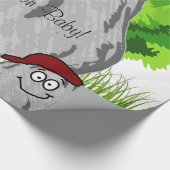 Glanzend wrappend papier, Rocks Rock op Baby! Cadeaupapier (Hoek)