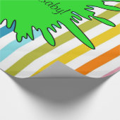 Glanzend wrappend papier, Rocks Rock op Baby! stre Cadeaupapier (Hoek)