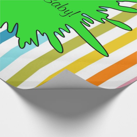 Glanzend wrappend papier, Rocks Rock op Baby! stre Cadeaupapier (Hoek)