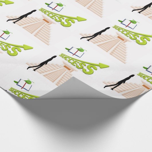 Glanzend wrappend papier Vrouwensucces (Hoek)