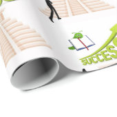 Glanzend wrappend papier Vrouwensucces (Rol Hoek)