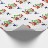 Glanzend wrappend papierschoonmaakprogramma's cadeaupapier (Hoek)