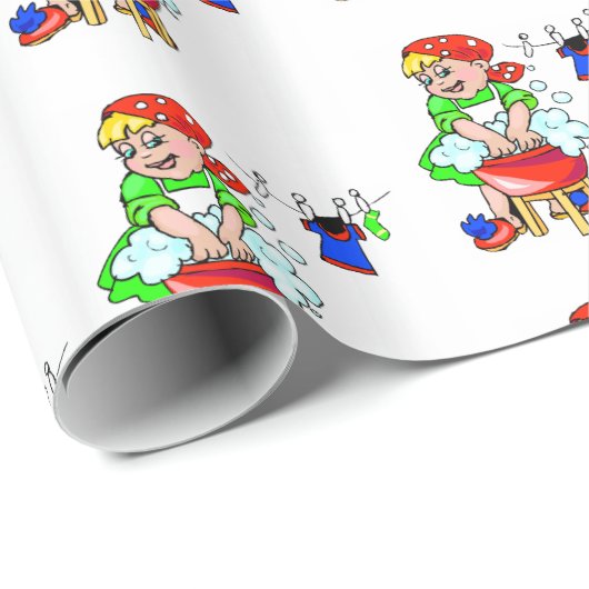 Glanzend wrappend papierschoonmaakprogramma's cadeaupapier (Rol Hoek)