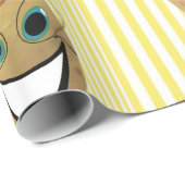 Glanzend wrapppapier, Aardappelvet stripe Cadeaupapier (Rol Hoek)