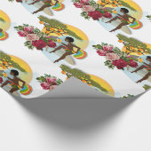Glanzend wrapppapier, Afrikaanse vrouwen Cadeaupapier (Hoek)