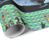 Glanzend wrapppapier, Afrikaanse vrouwen Cadeaupapier (Rol Hoek)