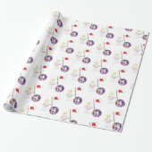 Glanzend wrapppapier, Austronaut Cat Kitten Cadeaupapier (Uitgerold)