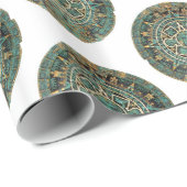 Glanzend wrapppapier, Aztec Cadeaupapier (Rol Hoek)