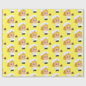 Glanzend wrapppapier, bakkerijkwas cadeaupapier (Vlak)
