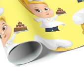Glanzend wrapppapier, bakkerijkwas cadeaupapier (Rol Hoek)