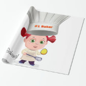 Glanzend wrapppapier, bakkerijkwas cadeaupapier (Uitgerold)
