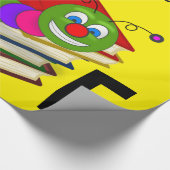 Glanzend wrapppapier, boekwormboeken zijn geel cadeaupapier (Hoek)