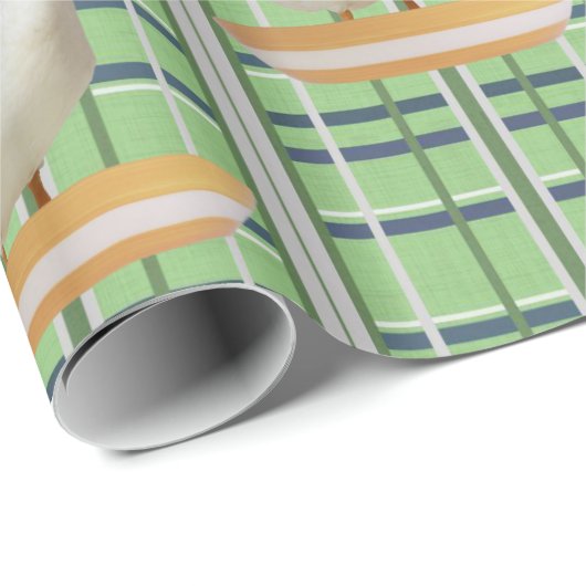 Glanzend wrapppapier Duck Green Play Cadeaupapier (Rol Hoek)