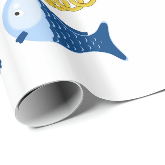 Glanzend wrapppapier, Floral Gold Chain Cadeaupapier (Rol Hoek)