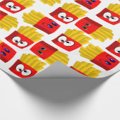 Glanzend wrapppapier, Franse groeven Cadeaupapier (Hoek)