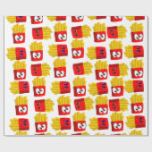 Glanzend wrapppapier, Franse groeven Cadeaupapier (Vlak)