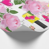 Glanzend wrapppapier, geel nagels, Pools Cadeaupapier (Hoek)