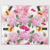 Glanzend wrapppapier, geel nagels, Pools Cadeaupapier (Vlak)