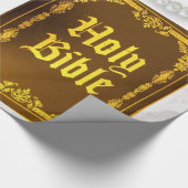 Glanzend wrapppapier, Heilige Bijbel Eerste Commun Cadeaupapier (Hoek)