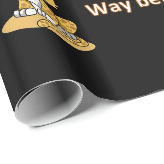 Glanzend wrapppapier, katdame voor wijn cadeaupapier (Rol Hoek)