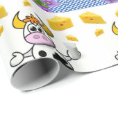 Glanzend wrapppapier, Koe geplakt kauwgaas Cadeaupapier (Rol Hoek)