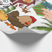 Glanzend wrapppapier, Koe kattenbakkerij Cadeaupapier (Hoek)