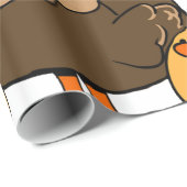 Glanzend wrapppapier, Koe kippenvogels Cadeaupapier (Rol Hoek)