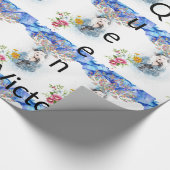 Glanzend wrapppapier, koningin Victoriaans Floral Cadeaupapier (Hoek)