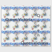 Glanzend wrapppapier, koningin Victoriaans Floral Cadeaupapier (Vlak)
