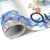 Glanzend wrapppapier, koningin Victoriaans Floral Cadeaupapier (Rol Hoek)