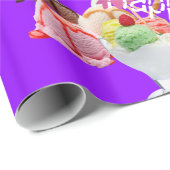 Glanzend wrapppapier, melkachtig vrolijke verjaard cadeaupapier (Rol Hoek)