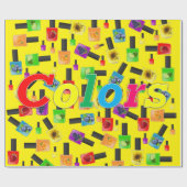 Glanzend wrapppapier, nagelPoolse geelkleuren Cadeaupapier (Vlak)