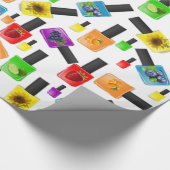 Glanzend wrapppapier, nagelPoolse kleuren Cadeaupapier (Hoek)