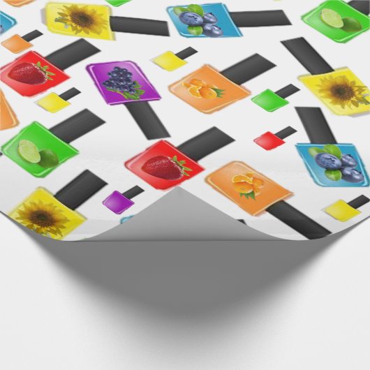 Glanzend wrapppapier, nagelPoolse kleuren Cadeaupapier (Hoek)