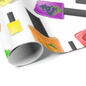 Glanzend wrapppapier, nagelPoolse kleuren Cadeaupapier (Rol Hoek)