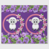 Glanzend wrapppapier, Paars van schapenvlees Cadeaupapier (Vlak)