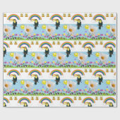 Glanzend wrapppapier, regenboogparrots Sun Rabbits Cadeaupapier (Vlak)