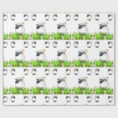 Glanzend wrapppapier, schapenvlees cadeaupapier (Vlak)