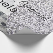 Glanzend wrapppapier, schoonheidsschool Afstuderen Cadeaupapier (Hoek)