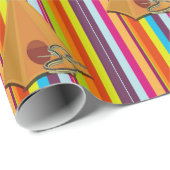 Glanzend wrapppapier, stripe tapijtslang cadeaupapier (Rol Hoek)