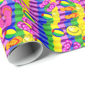 Glanzend wrapppapier, Teenslippers met balkband Cadeaupapier (Rol Hoek)