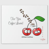 Glanzend wrapppapier, voor na koffie Cherrie Cadeaupapier (Vlak)