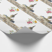 Glanzend wrapppapier, waterfonteinen cadeaupapier (Hoek)