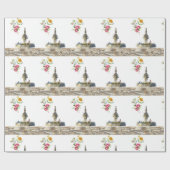 Glanzend wrapppapier, waterfonteinen cadeaupapier (Vlak)