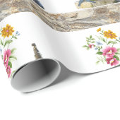 Glanzend wrapppapier, waterfonteinen cadeaupapier (Rol Hoek)