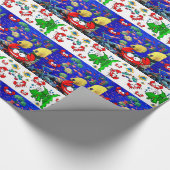Glanzend wrapppapier - Zeekbraelk Cadeaupapier (Hoek)