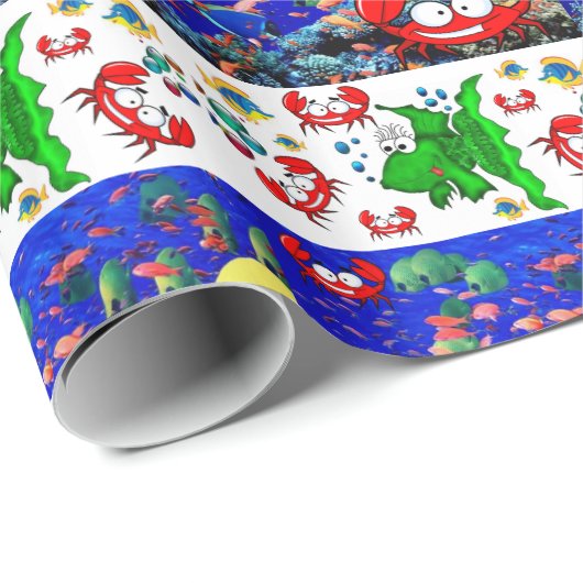 Glanzend wrapppapier - Zeekbraelk Cadeaupapier (Rol Hoek)