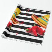 Glanzend wrapppapier, zo heet Mexicaans Cadeaupapier (Uitgerold)